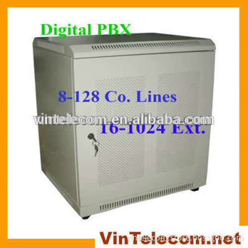 China PBX factory VinTelecom digital phone system VIN-2000HB series PABX with 128 Lines and 1024 Ext. lines for users-NEW